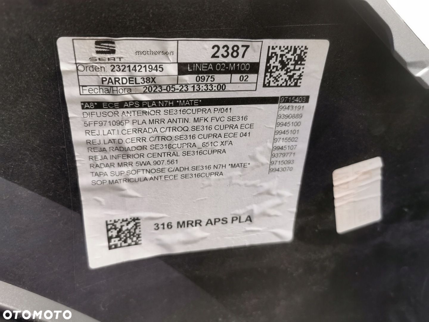 ZDERZAK PRZÓD PRZEDNI CUPRA FORMENTOR 5FF805902A - 11