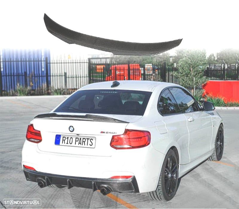 AILERON LIP BMW F22 F23 14-20 LOOK PSM CARBONO - 1