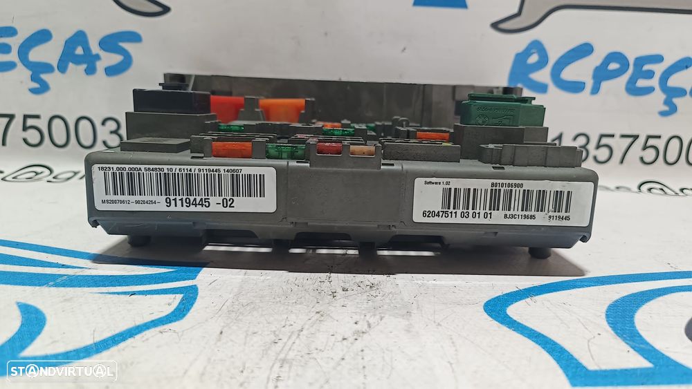 TAMPA CAIXA FUSIVEIS TAMPA PAINEL COMANDO CONTROLO SAM BMW SEIRE 1 E87 6114911944502 61149119445 9119445 E81 E82 E87 LCI E88 SERIE 3 E90 E90 LCI E91 E91 LCI E92 E92 LCI E93 E93 LCI X1 E84 - 4