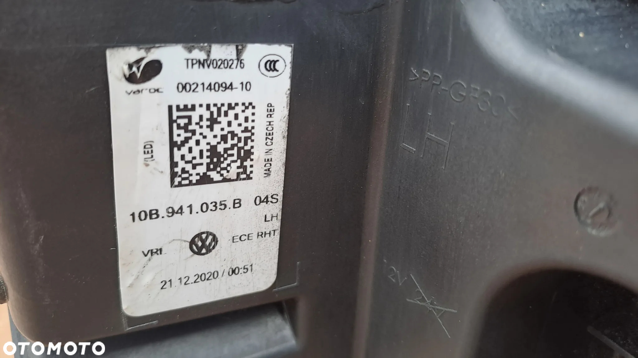 VW ID3 LEWA LAMPA FULL LED 10B941035B UŻYWANA - 10
