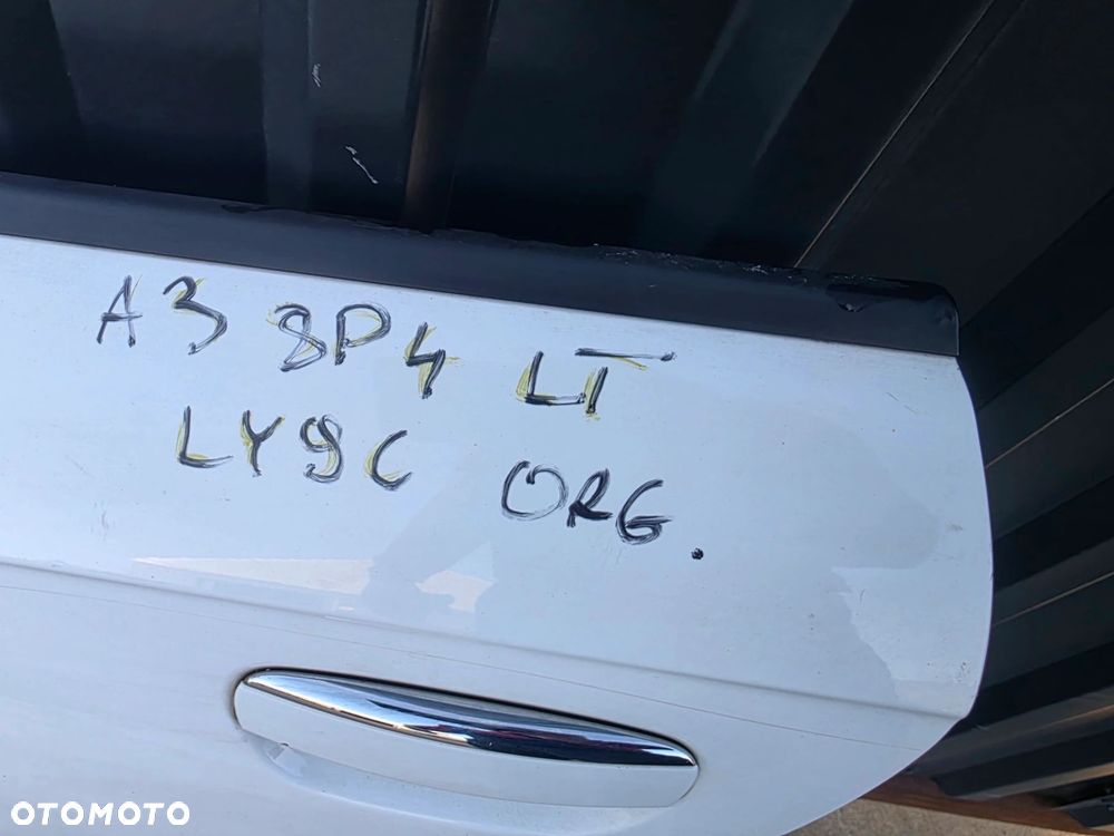 DRZWI LEWY TYŁ AUDI A3 8P 8P4 5D SPORTBACK 2004-2011 LY9C ORYGINAŁ ! - 15