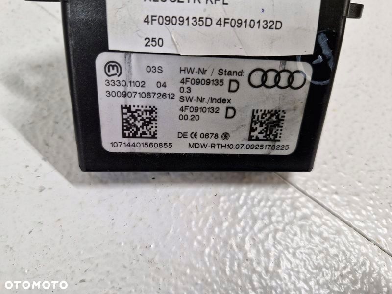 AUDI A6 C6 LIFT STACYJKA KLUCZYK PILOT 4F0909135D 4F910132D - 6