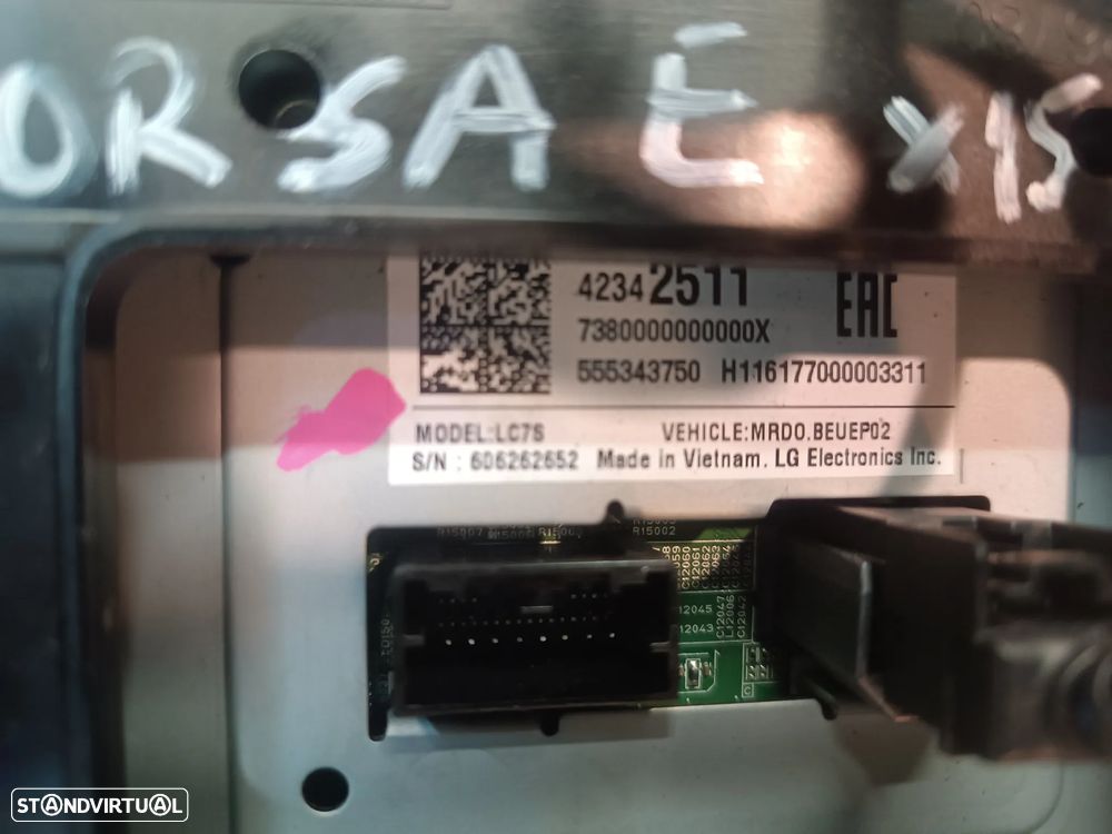 DISPLAY MULTIFUNÇÕES / NAVEGAÇÃO GPS OPEL ASTRA K / CORSA E REF: 42342511 555343750 - 2