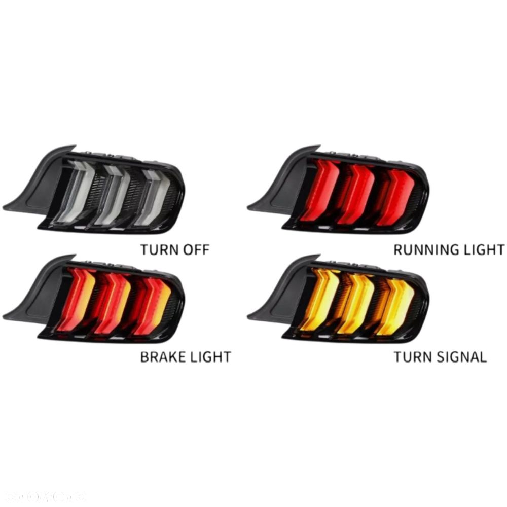 FORD Mustang VI 6 2015-2023 Lampy TYŁ Full Led Europa FR3Z-13405-A KOMPLET - 9