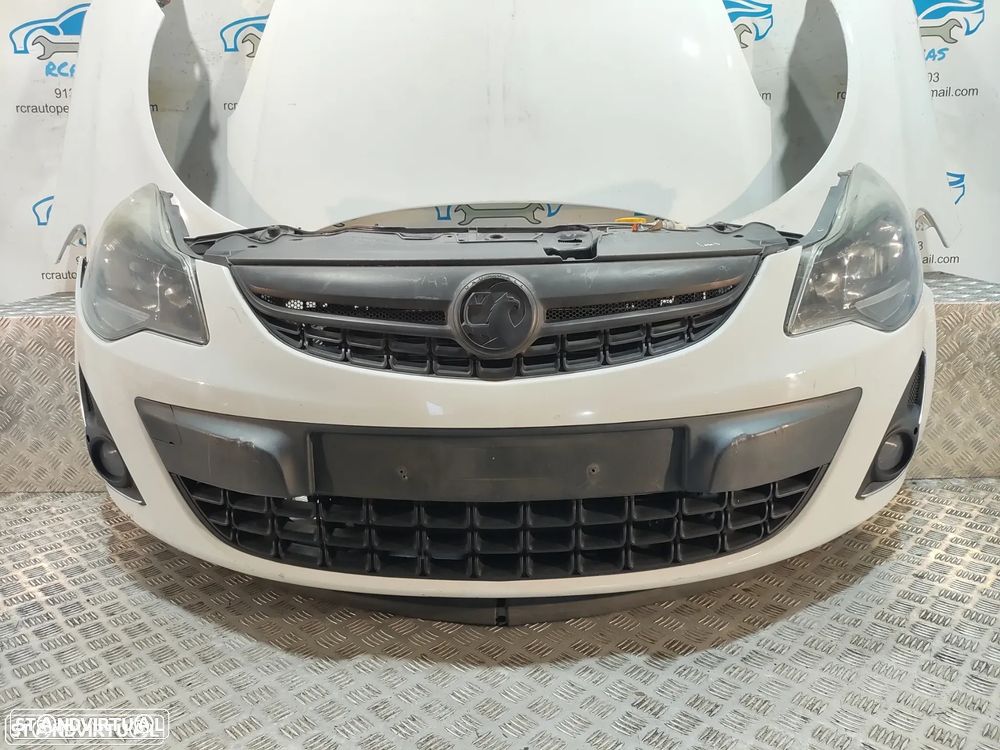 Frente Completa Opel Corsa D S07 - Facelift | LCI - Diesel | Parachoques | Parachoque | Grelha | Grelhas | Otica | Oticas | Guarda Lamas | Lama | Capo | Capot | Reforço | Fibra | Radiador | Ventilador | Radiadores | Para-choques - 8