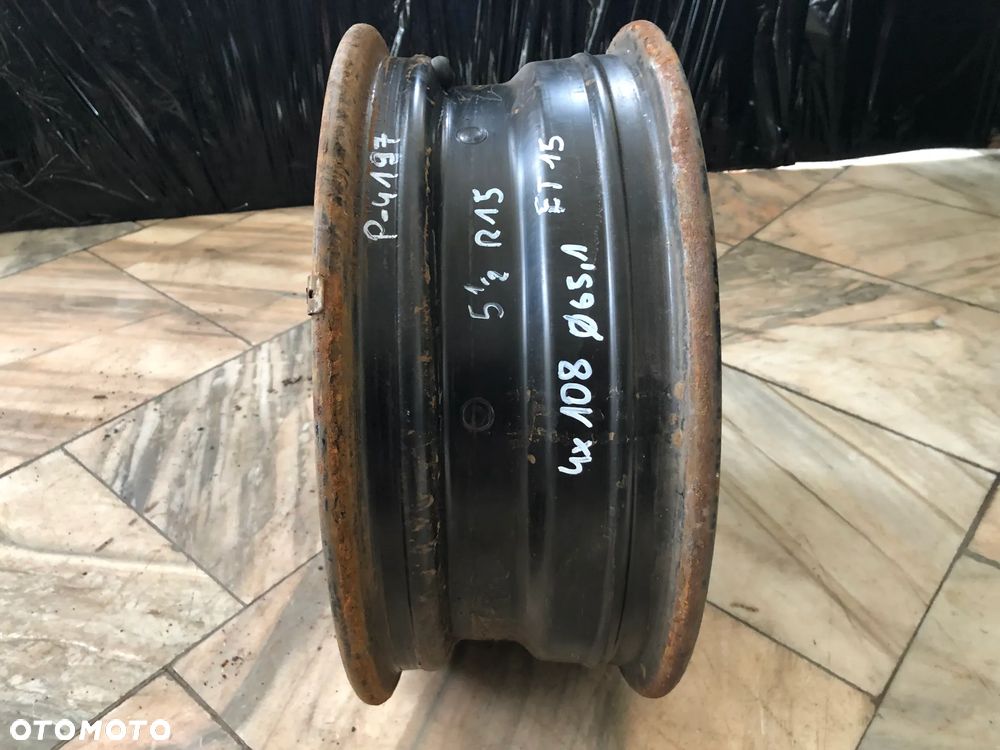 Felga Stalowa R15 4x108 65,1 ET 15 Citroen C3 Peugeot 206- Gwarancja Wysyłka Montaż - 4