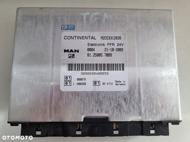 STEROWNIK KOMPUTER FFR MAN TGL TGM TGA 81258057089 - 1