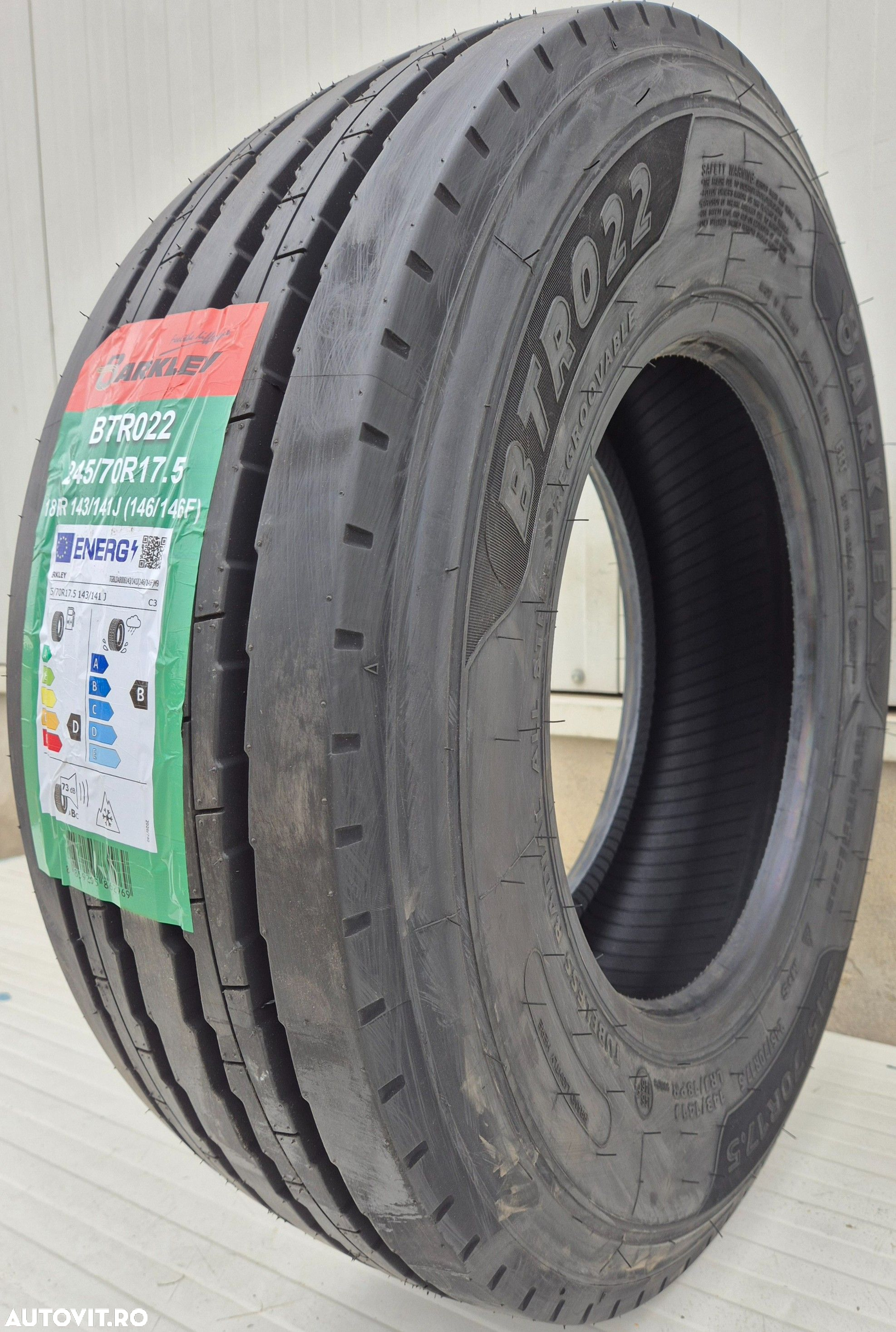 245/70 R17.5 ,143J, BARKLEY BTR022 18 P.R., Anvelope de remorca M+S - 3