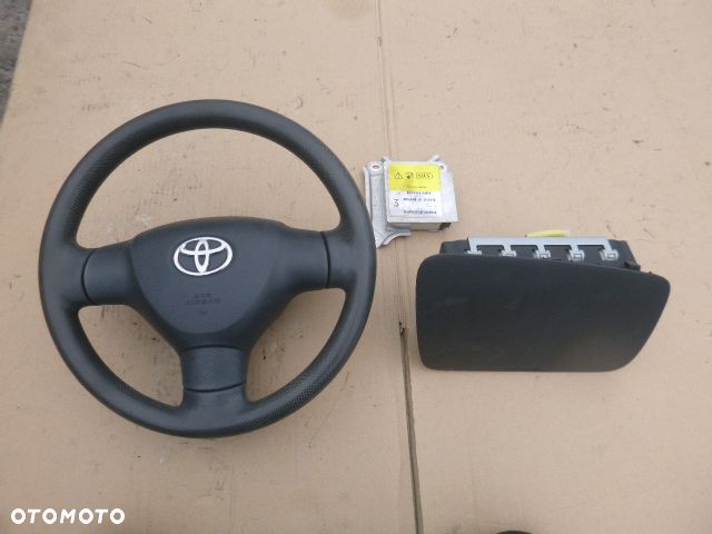 PODUSZKA POWIETRZNA KIEROWCY + PODUSZKA POWIETRZNA PASAŻERA + SENSOR AIRBAG TOYOTA AYGO I 05-14 - 2