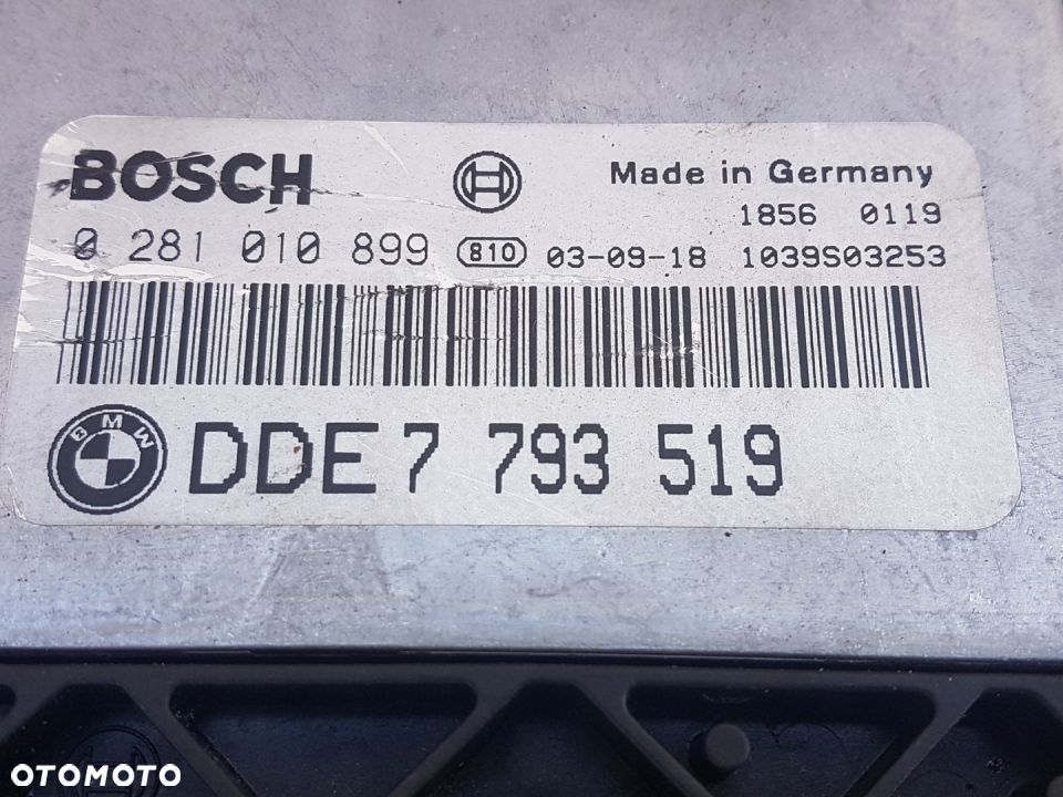BMW 740D 4.0d E65 M67 STEROWNIK SILNIKA nr 7794905 - 4