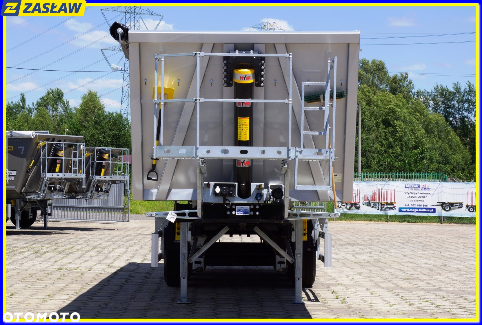 Zaslaw 45 m³ / 9,70 m naczepa wywrotka LIGHT KL-DRZWI!! - 11