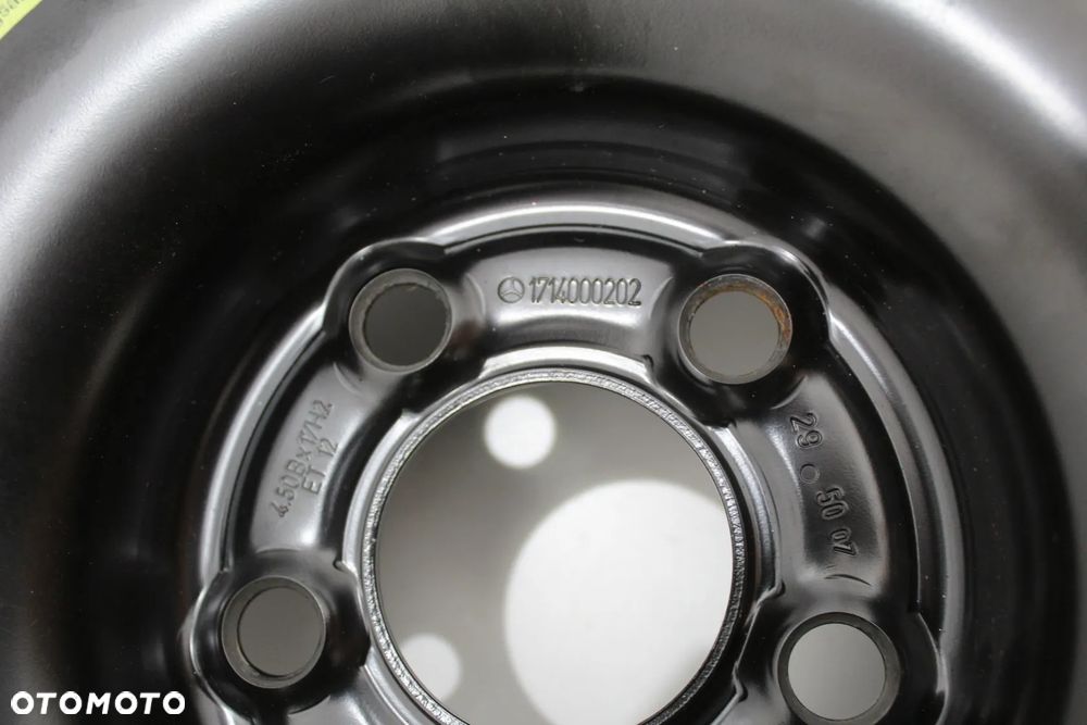 Koło dojazdowe + śruby dojazdówka 17" OE Mercedes SLK R171 W171 A1714000202 - 7