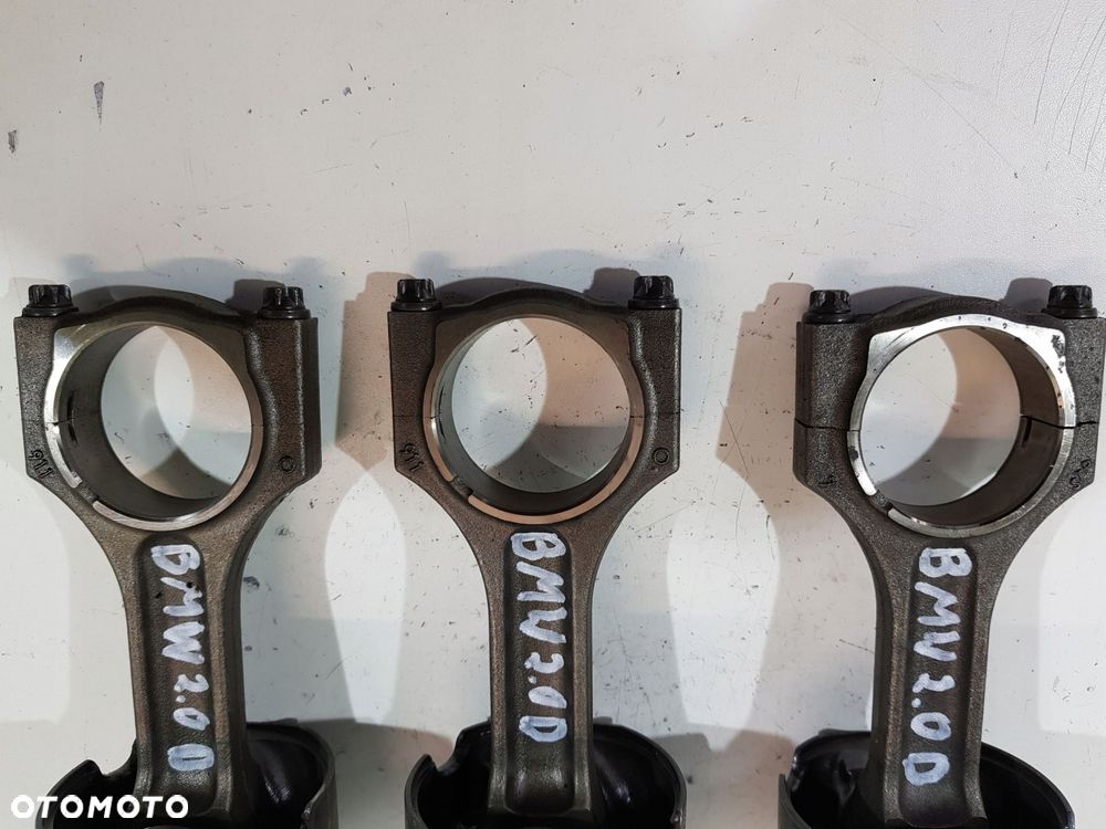 tłok z korbowodem bmw e90 e87 e60 e83 2.0d n47d20 - 2