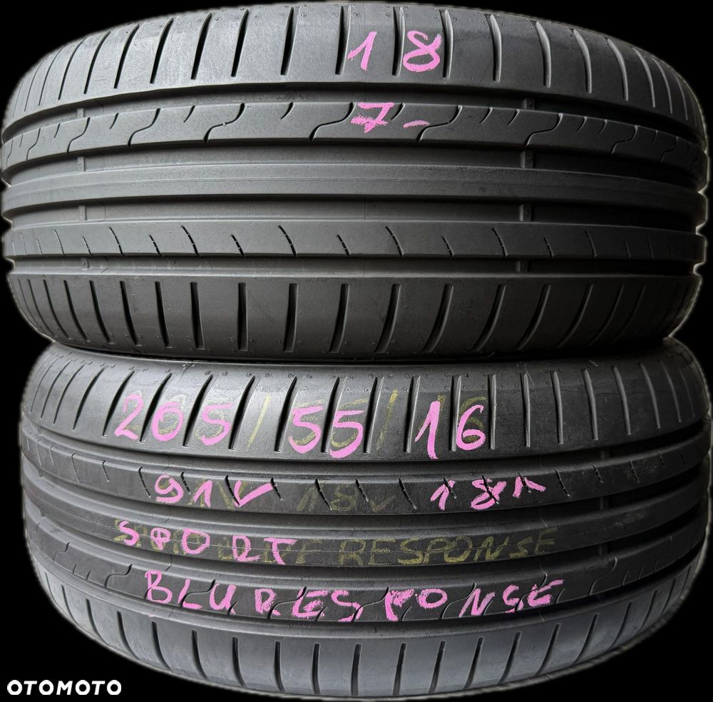 2 x 205/55R16 Dunlop Sport Blueresponse - 1