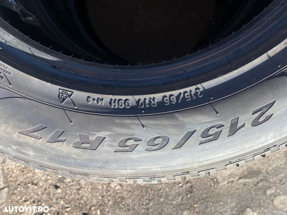 vand 4 anvelope 215/65/17 pirelli de iarnă ca noi - 4