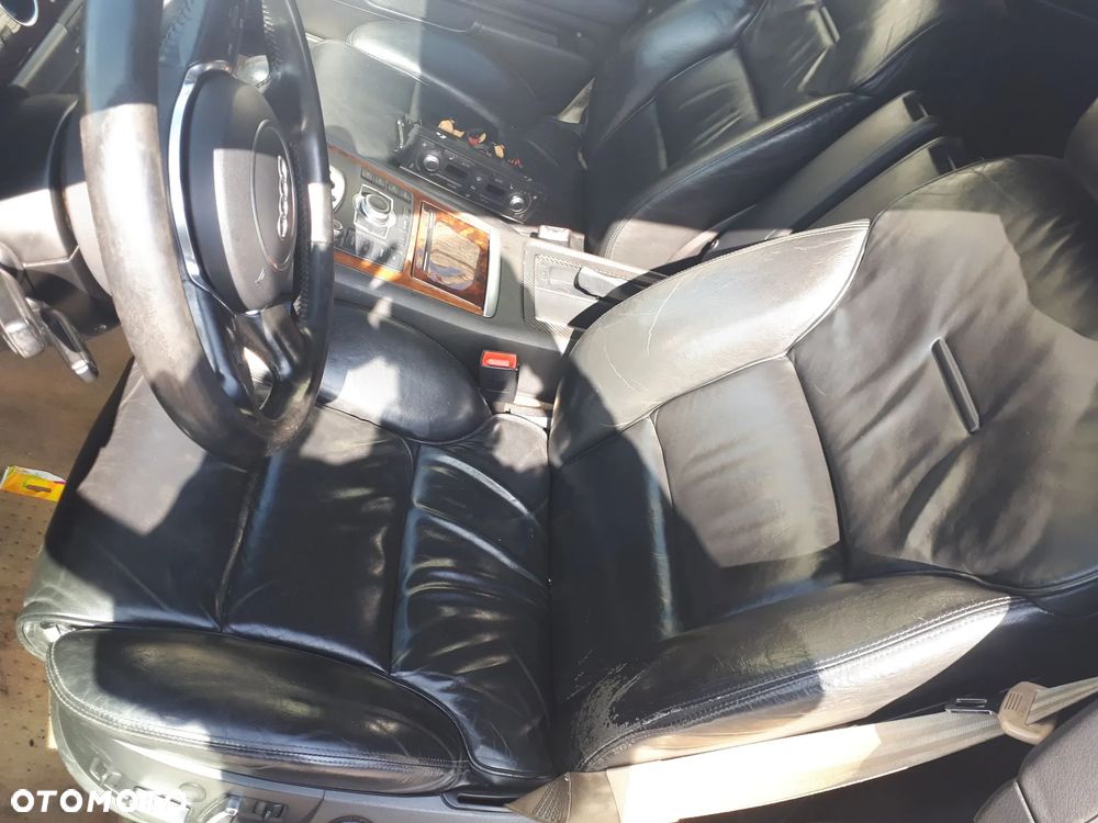 AUDI A8 D3 02-05 3.7 V8 FOTEL PRAWY LEWY PRZÓD PRZEDNI SKÓRA CZARNY - 1