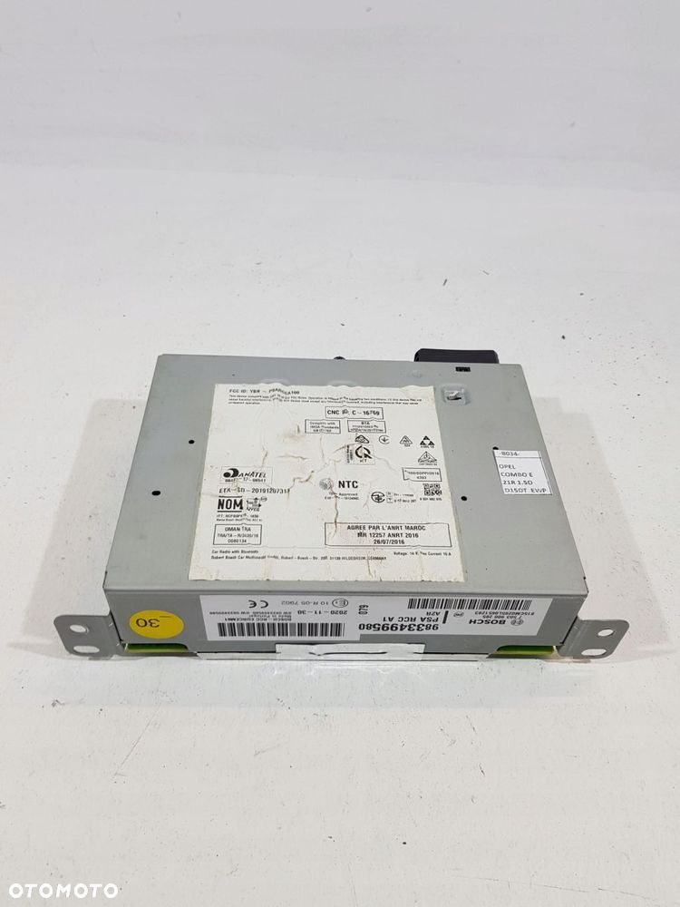 radio nawigacja moduł 9833499580 opel combo e berlingo iv 21r eu - 2