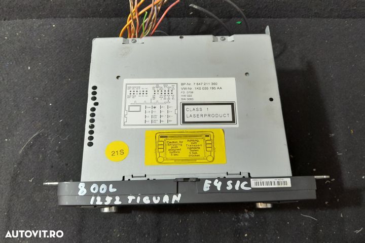 Navigatie auto 1K0035195AA 1K0035195AA Volkswagen VW Tiguan 1 5N [200 - 2