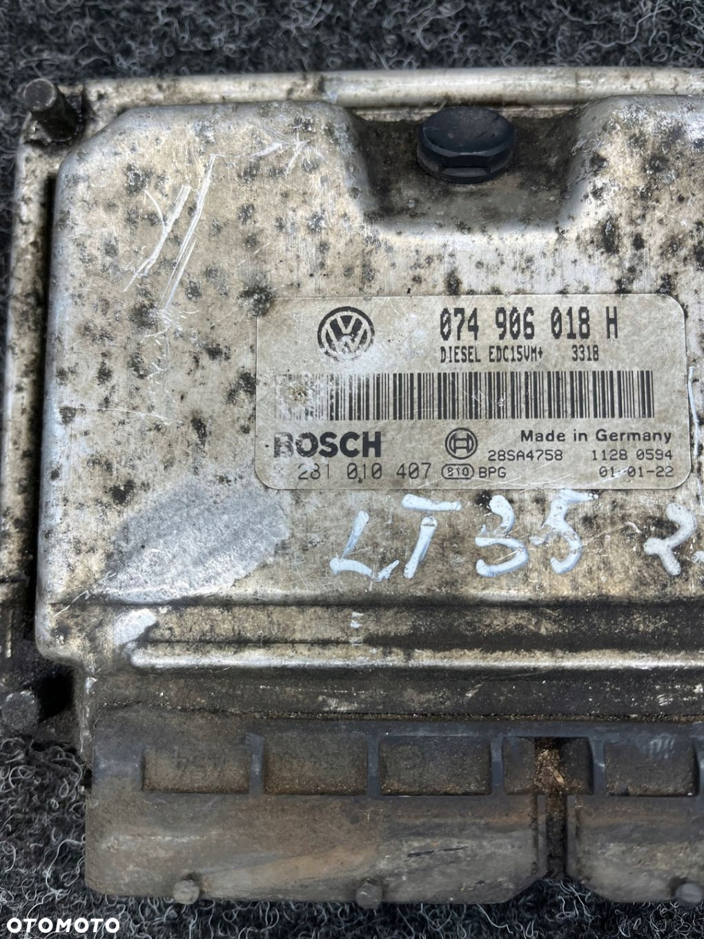 komputer sterownik silnika vw lt 35 2.5 TDI 074906018H - 4