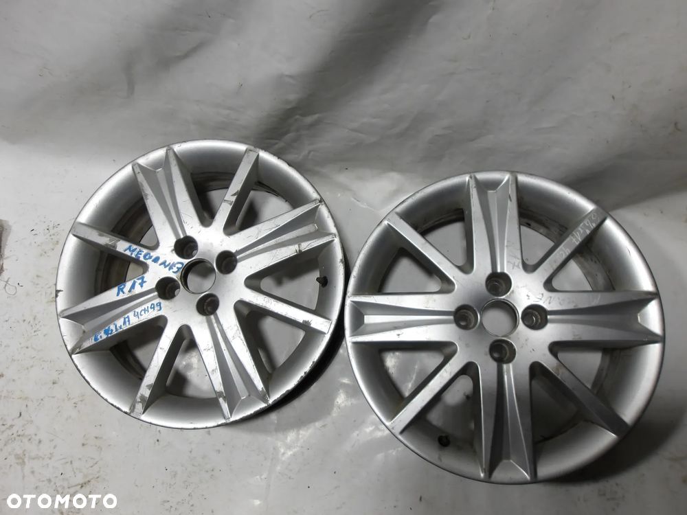 FELGA ALUMINIOWA 17 CALI R17 6.5J RENAULT MEGANE II SCENIC II F-VAT - 1