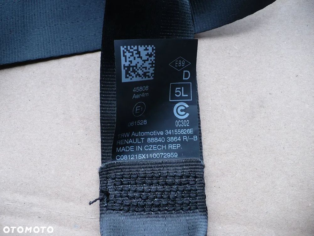 TWINGO 3 III 14-PASY KLAMRY TYL KOMPLET ORYGI. IDEAL. - 3