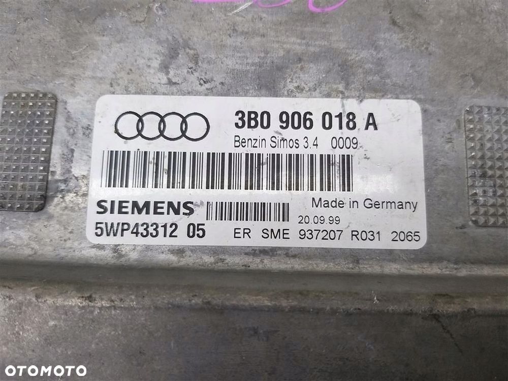 Komputer sterownik silnika Audi A4 1995-2001 1,6 B 5WP4331205 ORYGINAŁ - 5