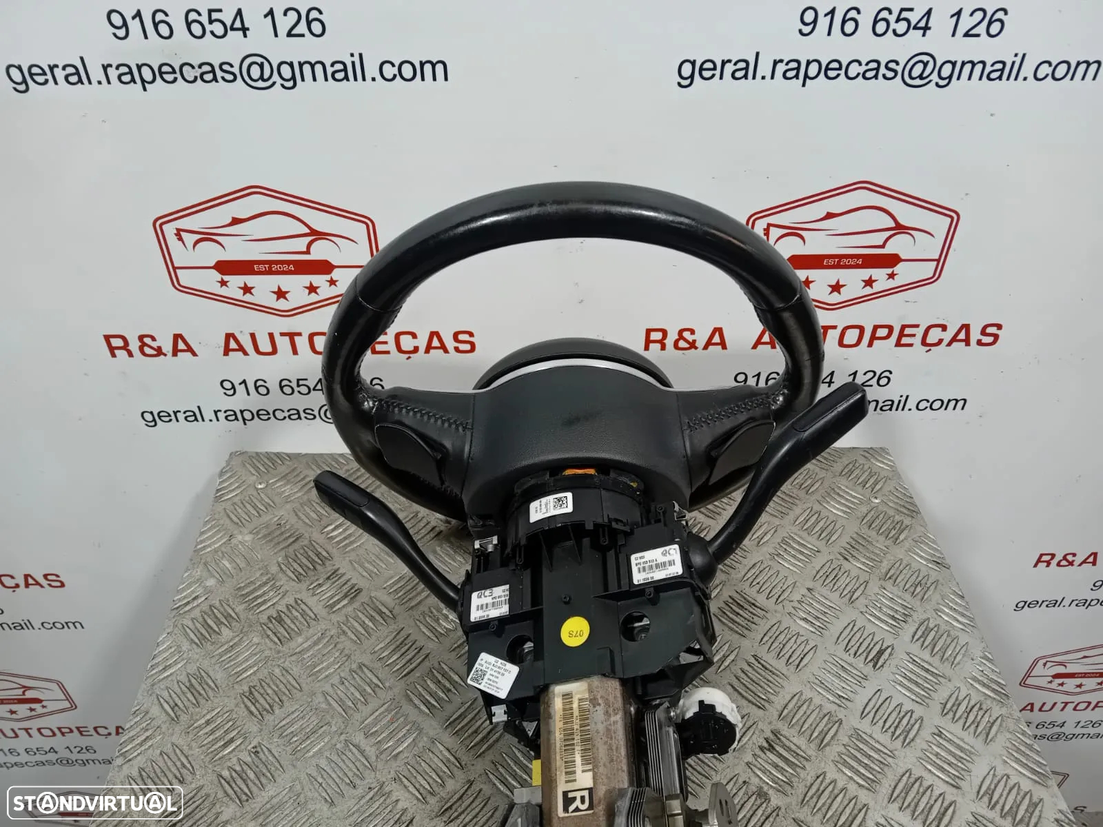 Volante pele Audi TT 8J 8J3 Flat Bottom - 8