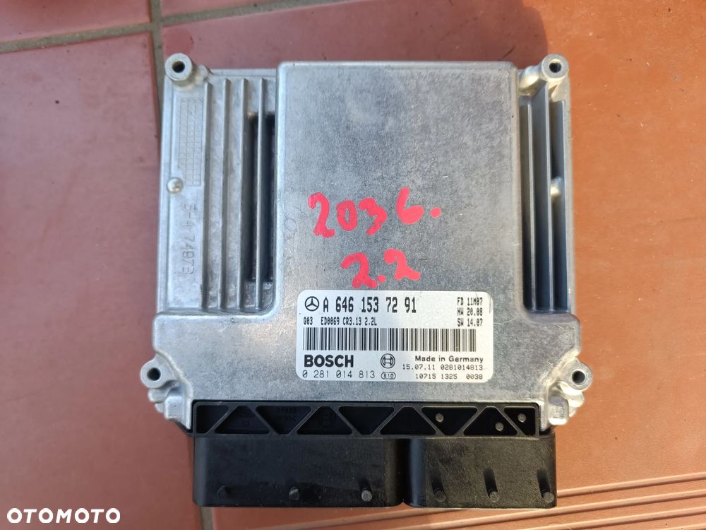 MERCEDES W203 C-KLASA 2.2 CDI MODUŁ STEROWNIK KOMPUTER SILNIKA A6461537291 - 1