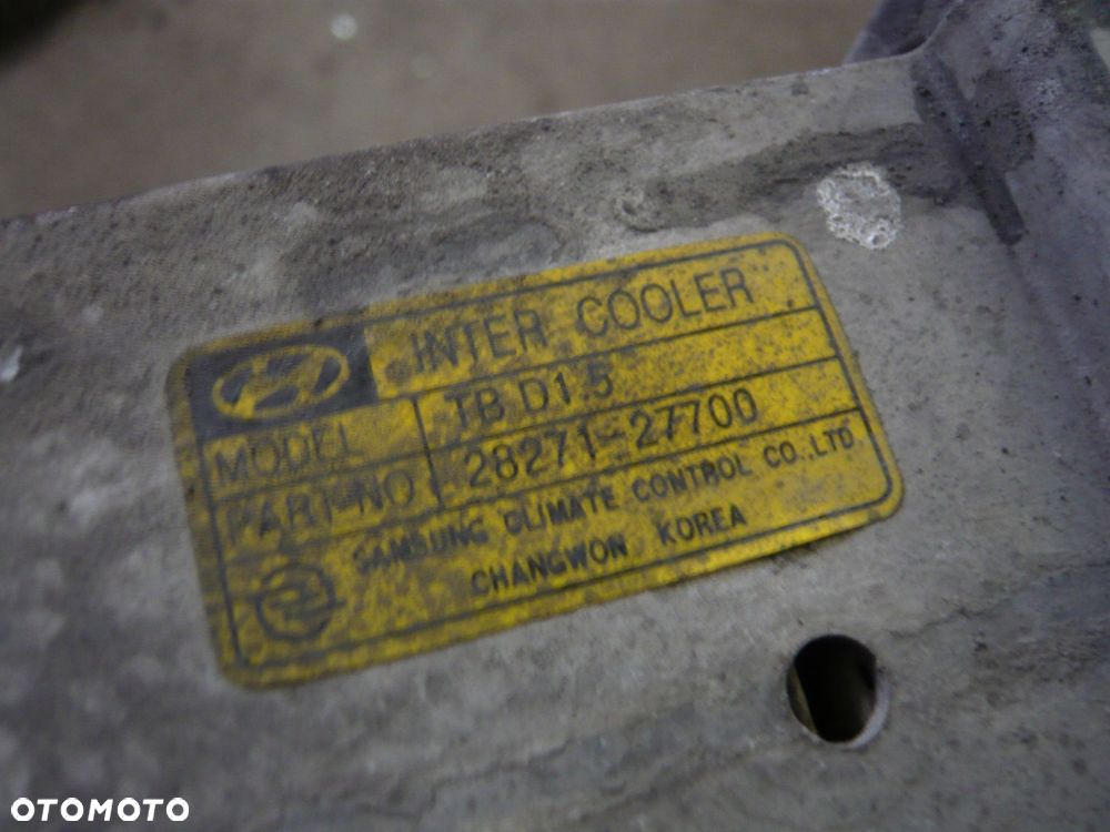 intercooler chłodnica powietrza 28271-27700 hyundai getz - 2