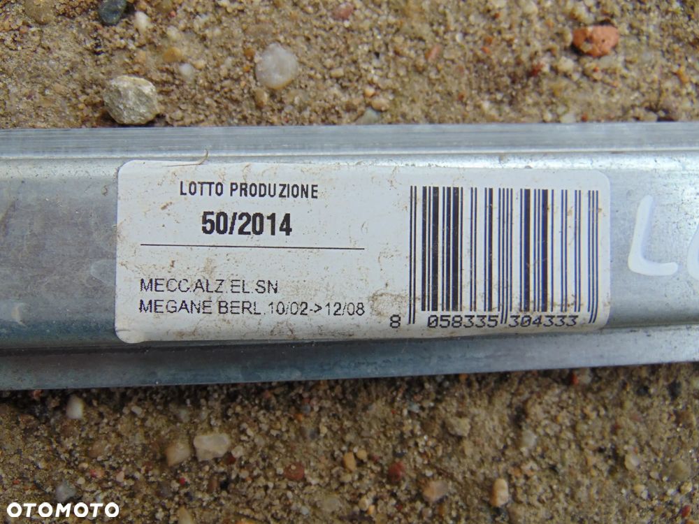 Podnośnik mechanizm szyby kierowcy lewy przód przedni Renault Megane 2 II 3D 3 drzwi 02-06r - 16