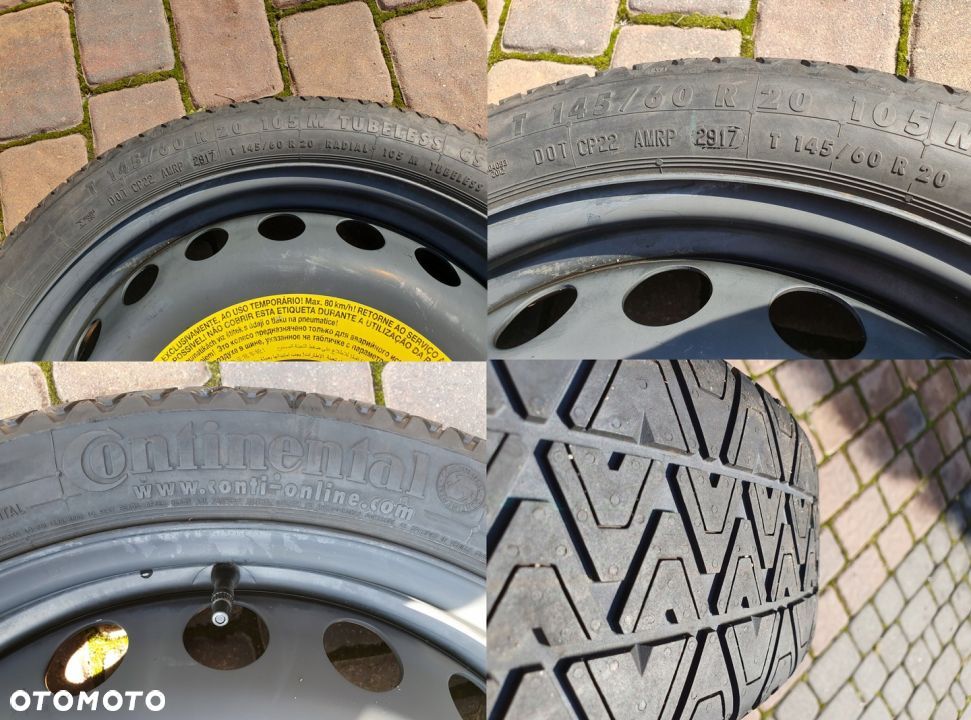 AUDI A6 A7 Koło dojazdowe 145/60 R20 4G0601027E - 3