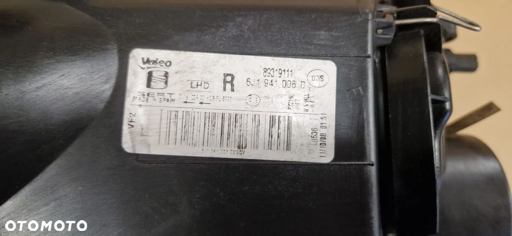 LAMPA PRZÓD SEAT IBIZA IV 6J 08-12 6J1941006D ORYGINAŁ VALEO EUROPA PRAWA - 6