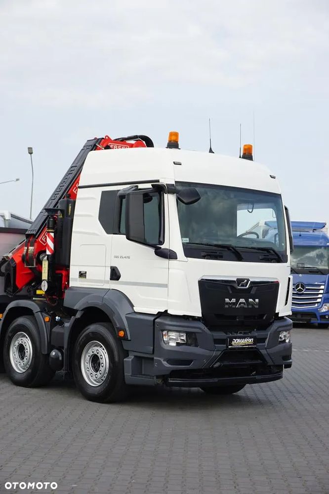 MAN TGS / 35.470 / E 6 / SKRZYNIOWY + HDS / FASSI F 545 / ŁAD. 13 105 KG / PILOT - 27