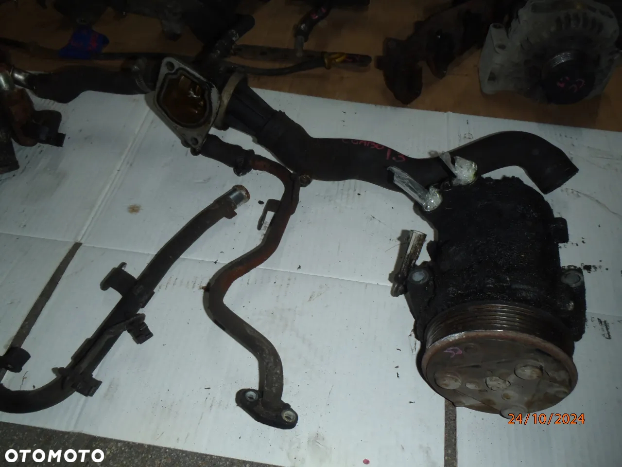 kolektor ssący alternator sprężarka sprzęgło docisk tarcza  dwumasa dwumas chłodniczka oleju opel corsa combo astra meriva 1.3 cdti - 8