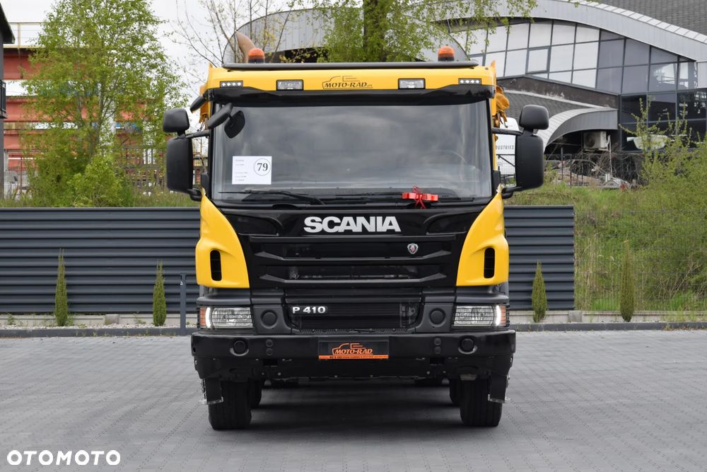 Scania P410 / 8x4 / EURO 6 / WYWROTKA / HYDROBURTA / AUTOMAT / KAMERA COFANIA / NAWIGACJA / HAK / NISKI PRZEBIEG / SERWISOWANY / SPROWADZONY - 2