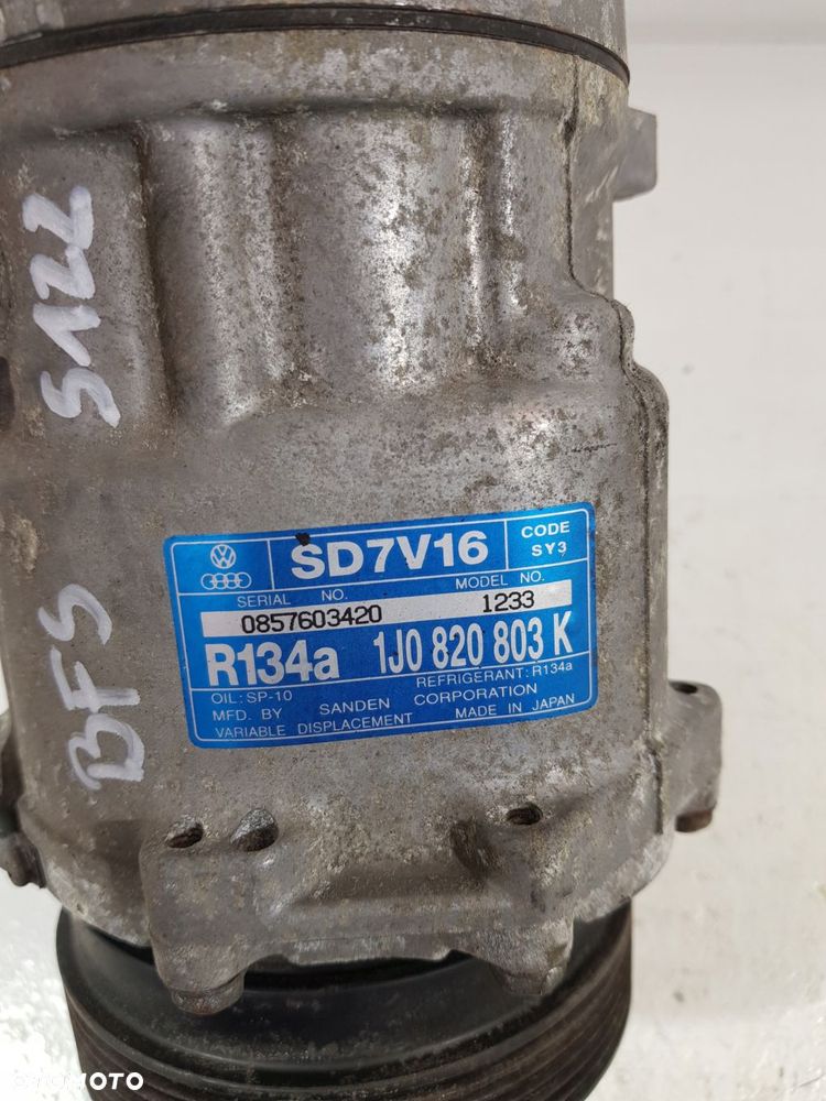 sprężarka klimatyzacji 1j0820803k vw skoda audi 1.6b bfs - 9