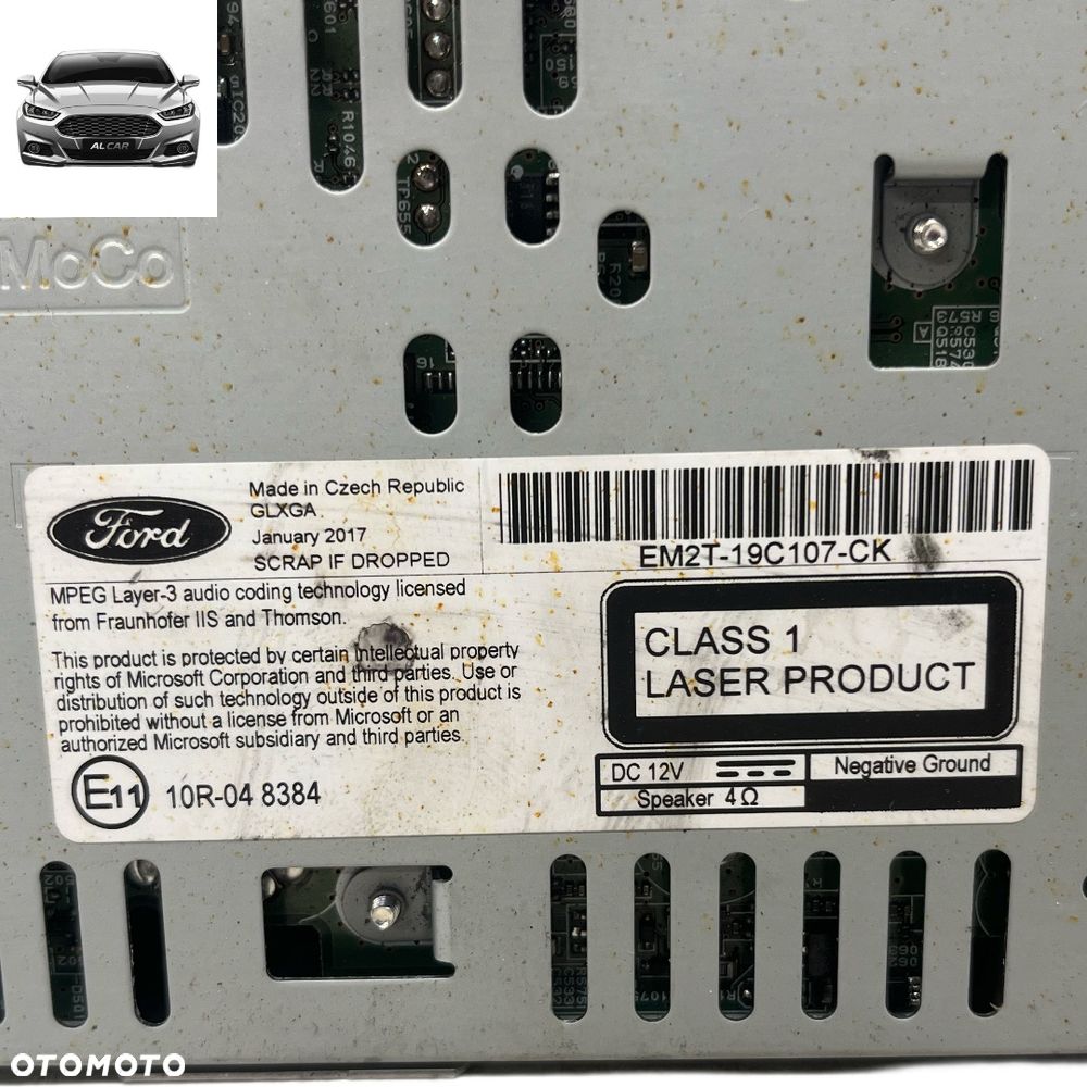 RADIO FABRYCZNE FORD S-MAX MK2, GALAXY MK4 EM2T-19C107-CK - 3
