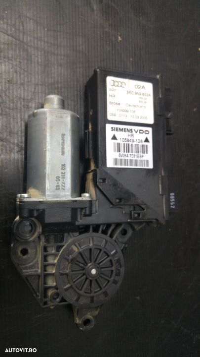 Motoras cu modul macara usa dreapta spate audi a4 b7 8e0959802a - 2