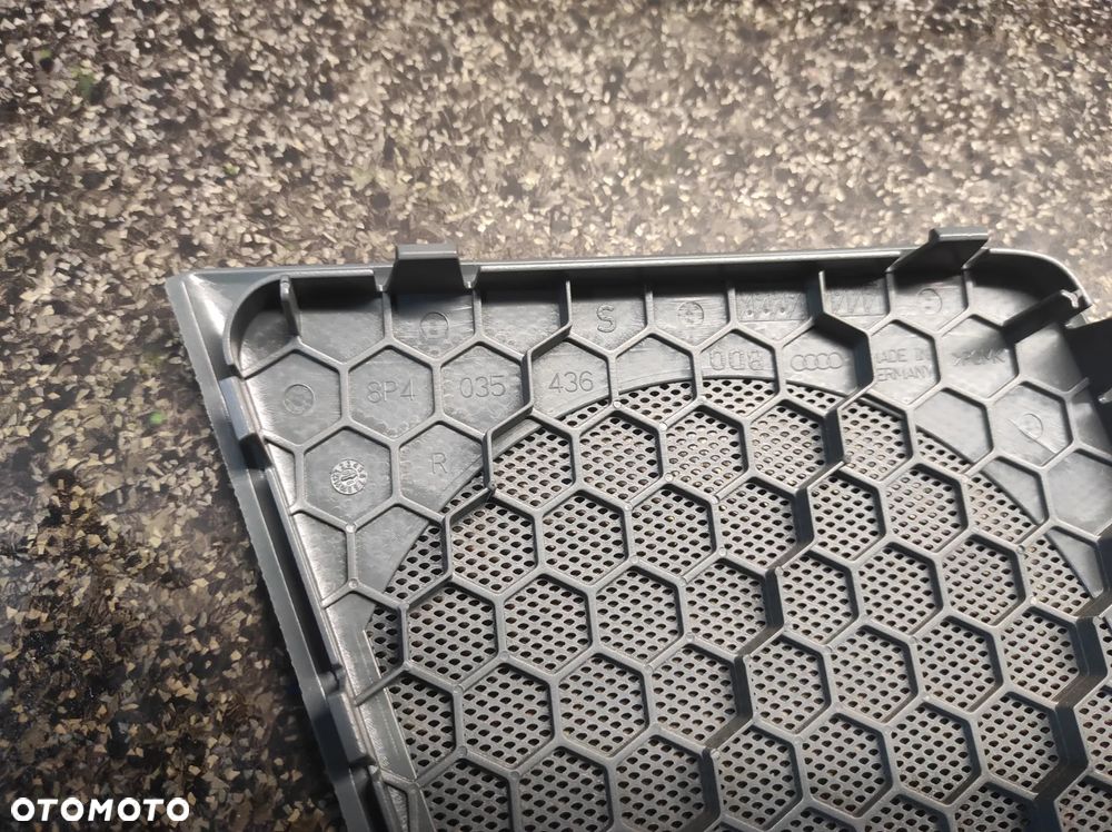 KRATKA KRATKI MASKOWNICA GŁOŚNIKA AUDI A3 8P SPORTBACK TYLNIA LEWA PRAWA JESNE SZARA 8P4035436 8P4035435 WYSYŁKA !!!! - 3
