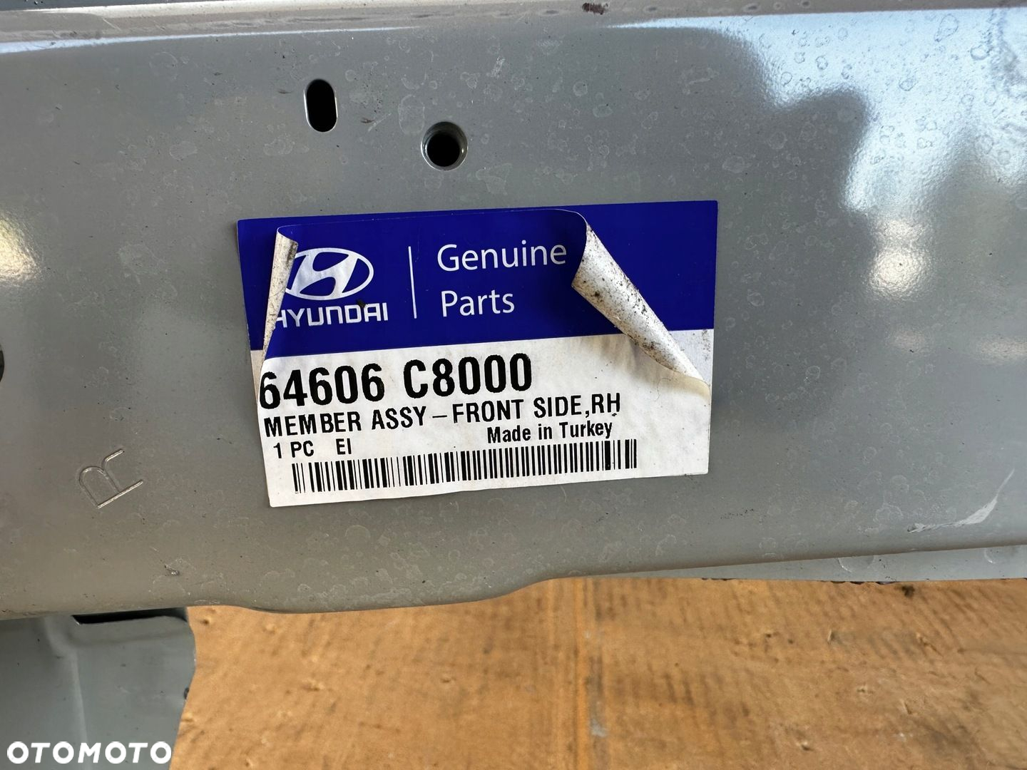 Hyundai i20 II 2014-2019 podluznica cwiartka pawa nowa oryg 64606 C8000 - 4