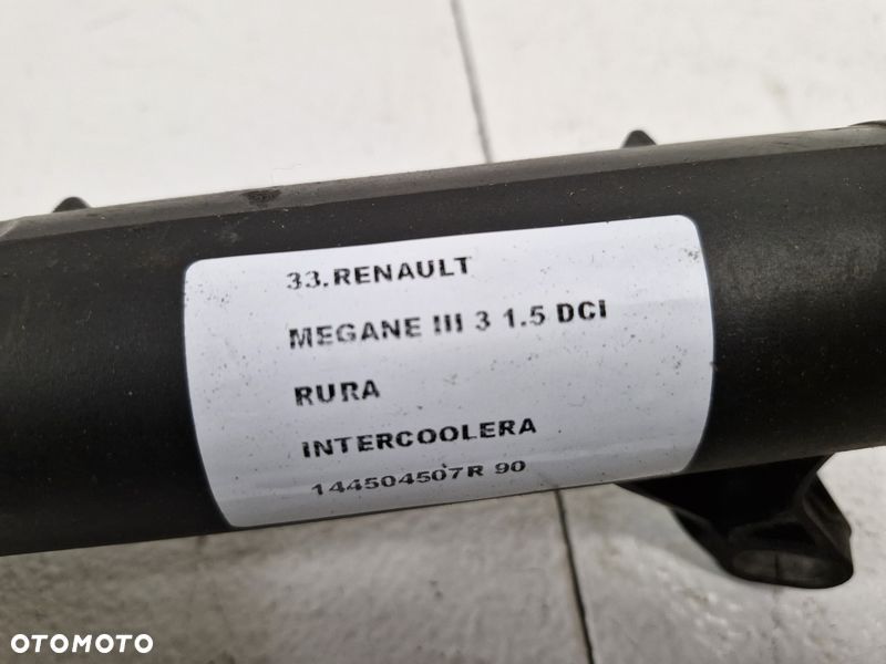 renault megane 3 iii 1.5 dci rura przewód wąż intercoolera powietrza 144504507r - 4
