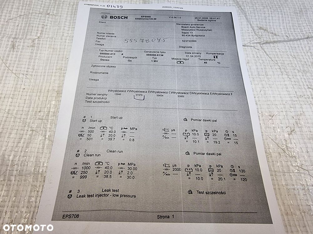 WTRYSK WTRYSKIWACZ OPEL ASTRA K J INSIGNIA B MERIVA B 1.6 CDTI 55578075 - 9