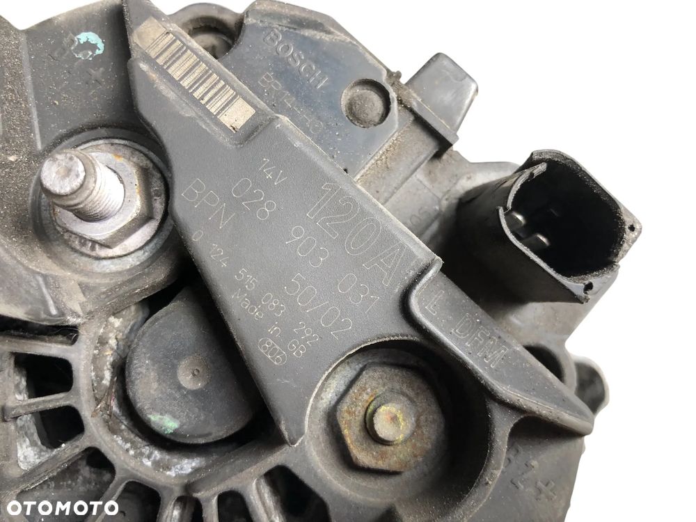 Alternator 120A 14V 5PK Audi A4 B5 Vw Passat B5 Skoda 1.9 TDI 028903031 - Gwarancja Wysyłka - 2