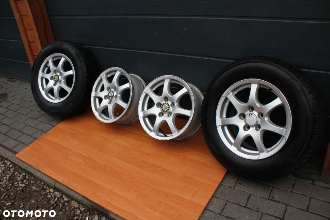 KOŁA FELGI ALUMINIOWE OPONY ZIMA 215/70 OPEL  16"  ET46 - 3