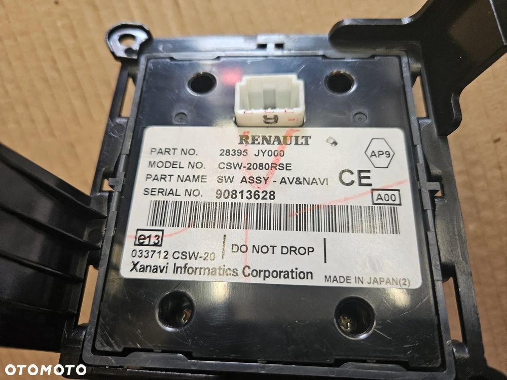 Renault Koleos I panel sterowania nawigacji radia 28395-jy000 - 2