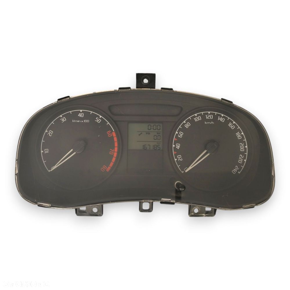 LICZNIK ZEGARY 5J0920800B Skoda Fabia II 1.2 12V 1.4 1.6 Benzyna 167 185km - 1