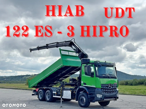 Mercedes-Benz AROCS 2636 * WYWROTKA 6,00 m * HIAB 122 ES - 3 HIPRO /6x4