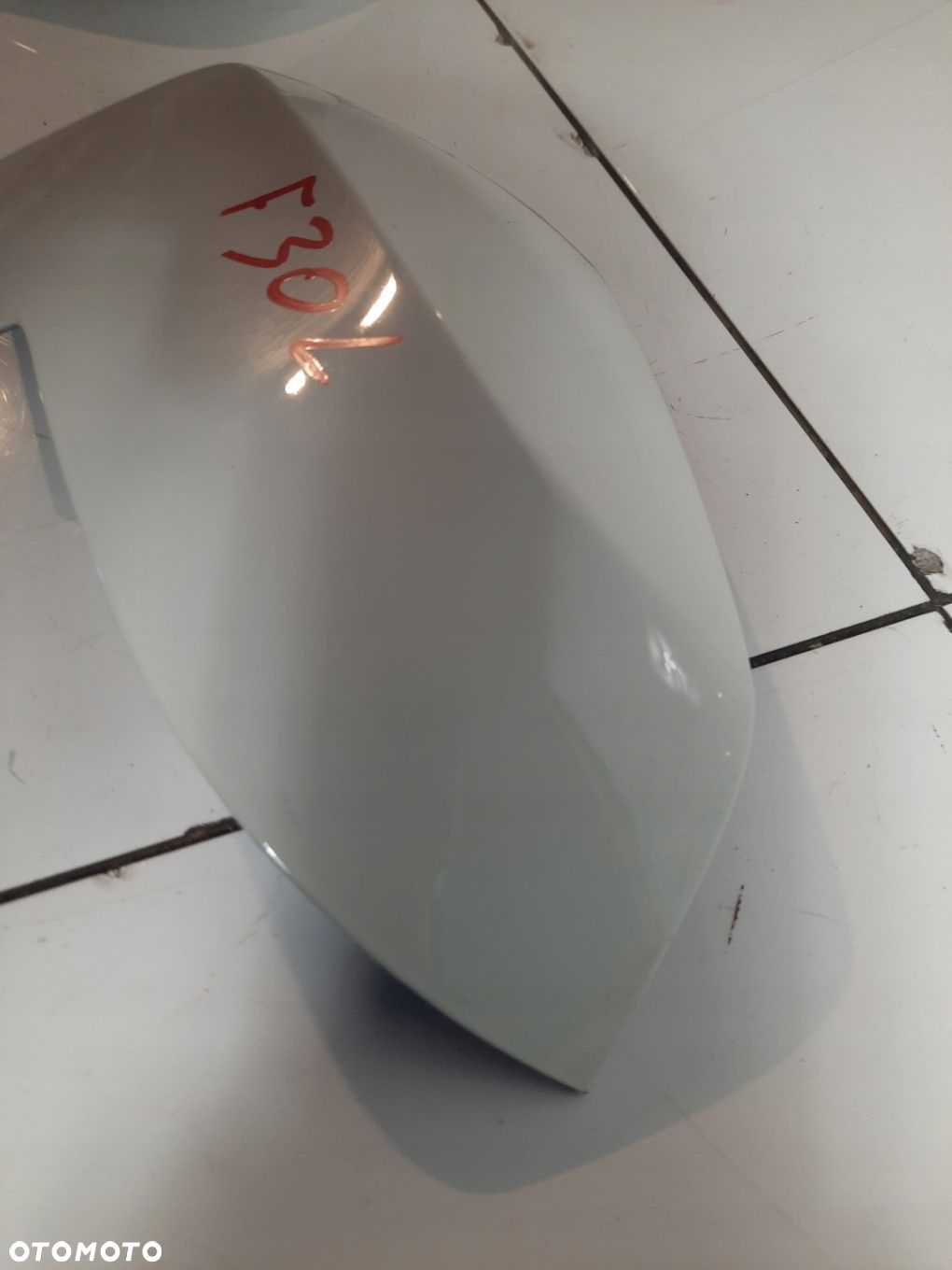 BMW F30 F31 NAKŁADKA LUSTERKA BIAŁA LEWA - 4