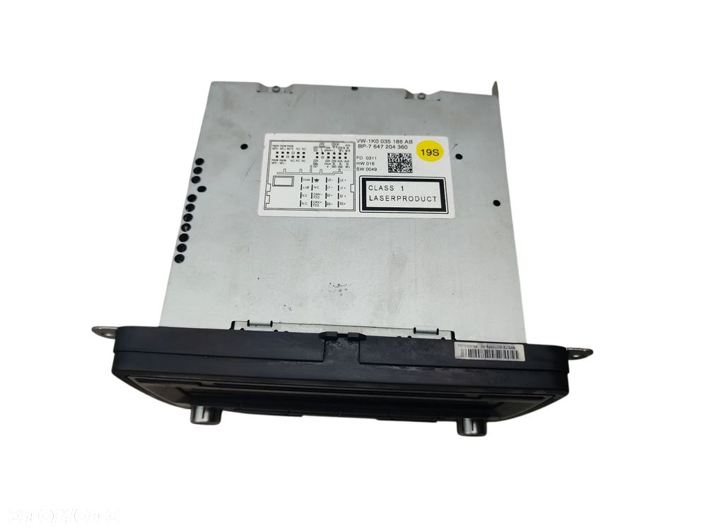 RADIO VOLKSWAGEN GOLF VI (2008-2014) 2.0 TDI 140KM 1K0035186AB - 3