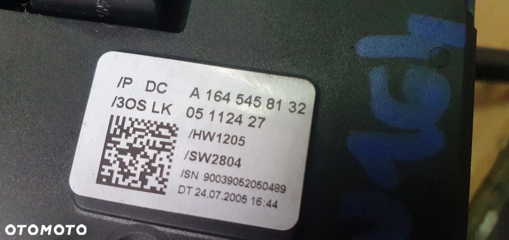 Przełącznik zespolony pająk taśma manetki Mercedes ML W164 A1645403545 A1644640218 - 12